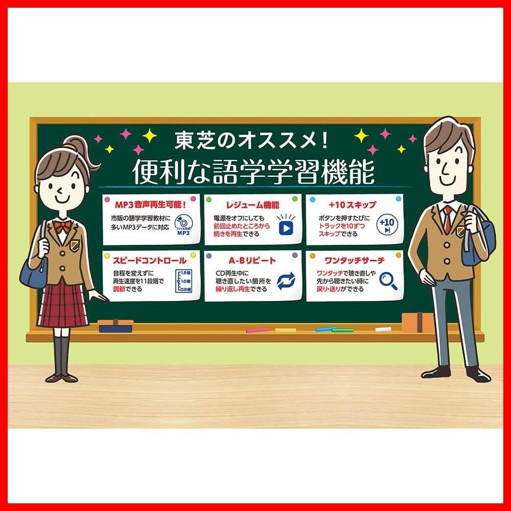 ホワイト ポータブルCDプレーヤー