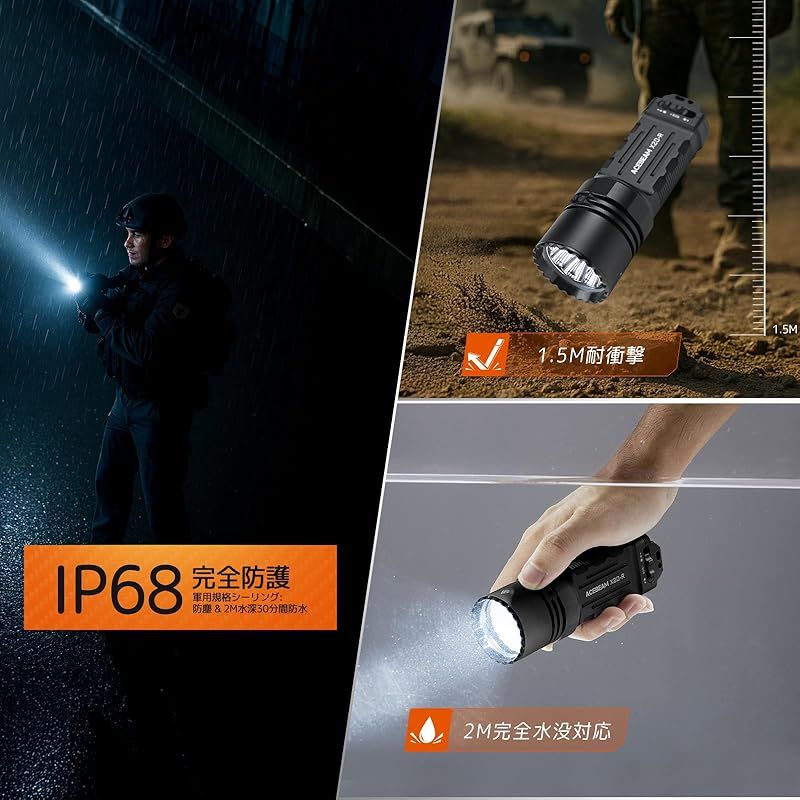 ACEBEAM X20 懐中電灯 USB-C充電式 Amazon.co.jp: ACEBEAM X20-R 懐中電灯 超強力ライト 8000