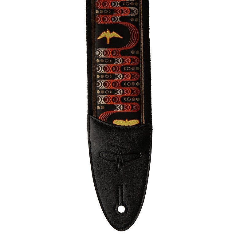 PRS PRS 2.4 Padded Guitar Strap w|FLASH Custom Jacquard Birds Wavelength Yellow ギターストラップ ポールリードスミス