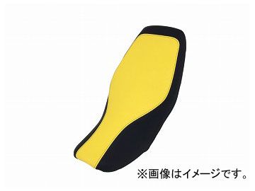 2輪 グロンドマン 国産シートカバー エンボスイエロー・エンボスブラック ツートンカラー/黒ステッチ（張替） 品番：GH5568HC258S10 ホンダ グロム