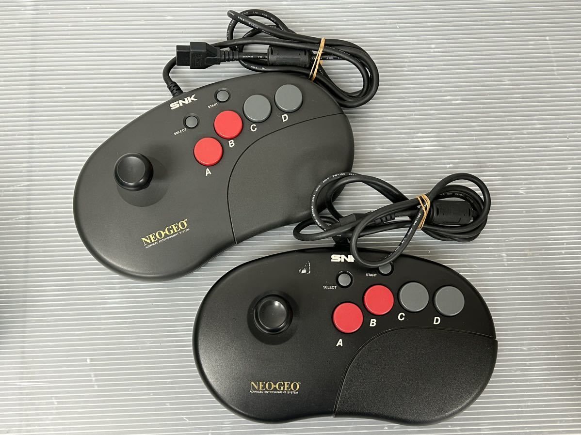 ジャンク！ネオジオCDコントローラープロ 異なっ 箱付2個 NEOGEO