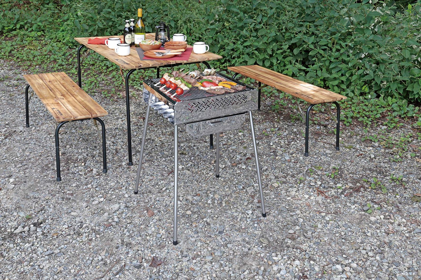 数量限定】収納バッグ付き ステンレス製 マルチファイアグリル 7Way UG