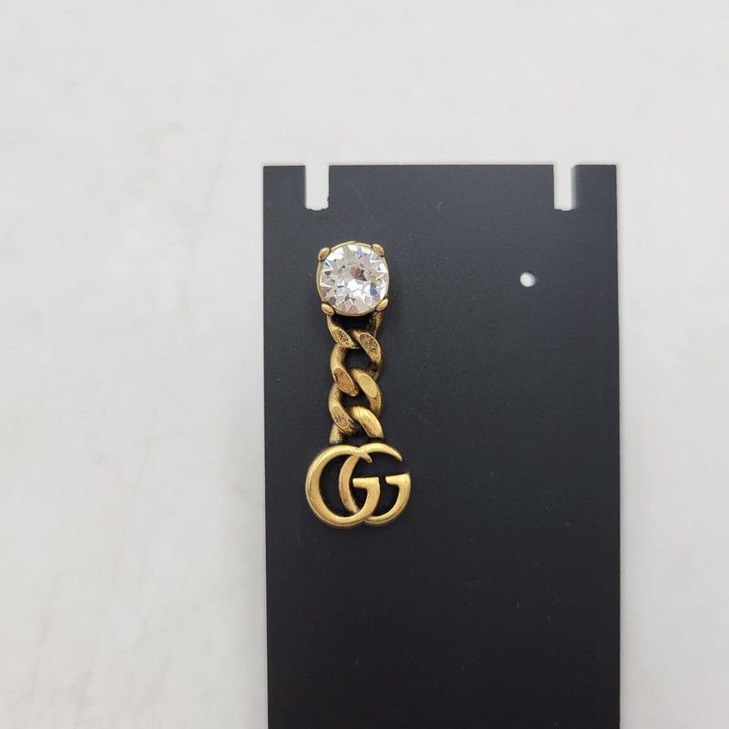 GUCCI クリスタル ダブルG ピアス 25SS グッチ ダブルG クリスタル ピアス (GUCCI/ピアス) 753886