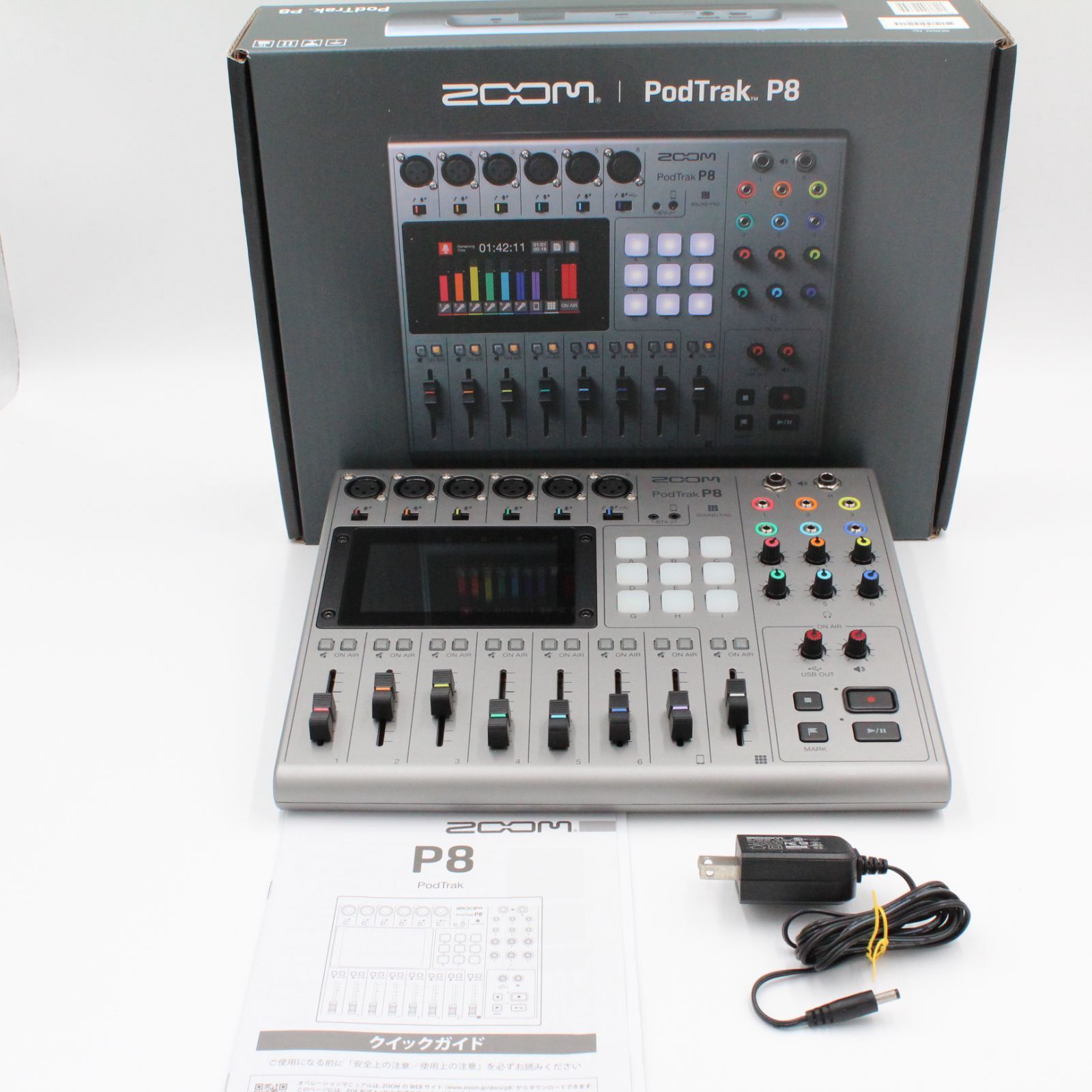 ☆新品級 元箱付き☆ ZOOM ズーム PodTrak P8 [ポッドキャスト用