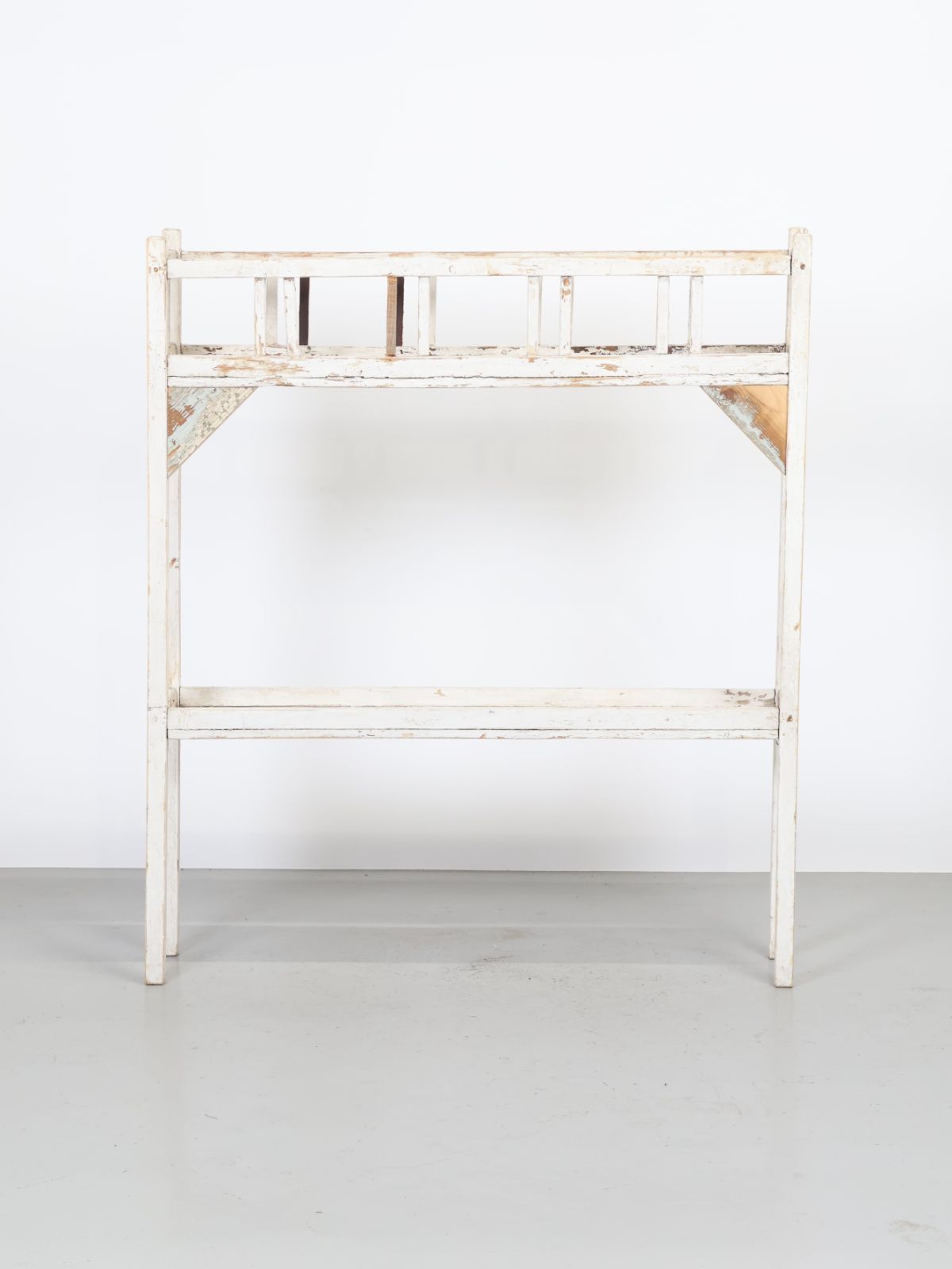 1970 - 80年代 ヴィンテージ ホワイトペイント ウッド プランターラック