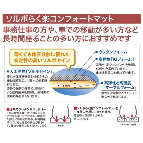 ソルボらく楽コンフォートマット ブラック