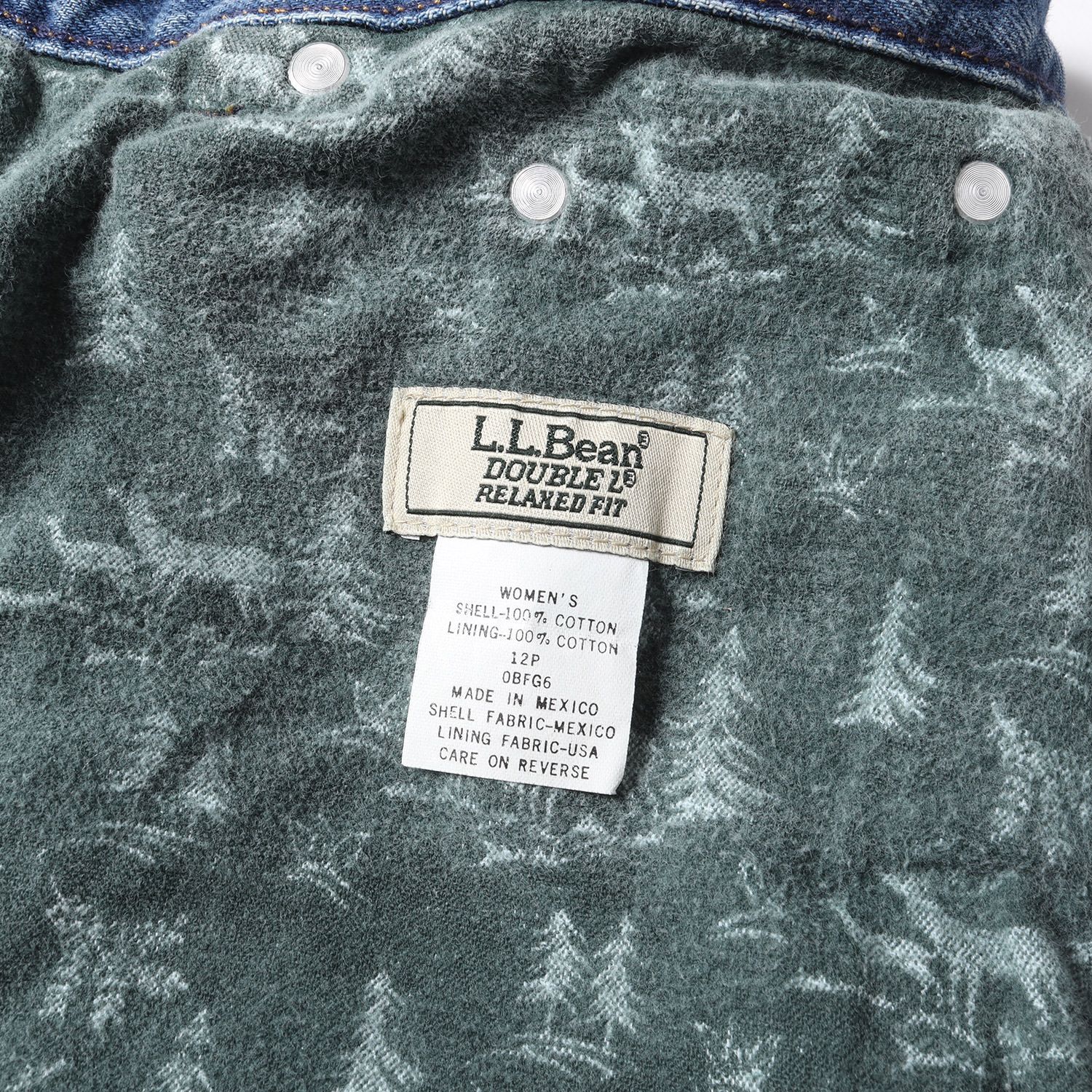 90s ンテージ LLbean エルエルビーン ワイド バギー デニム パンツ