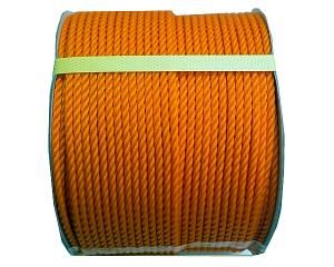 5営業日で発送 まつうら工業 PEロープ 6ミリ オレンジ200M ドラム巻