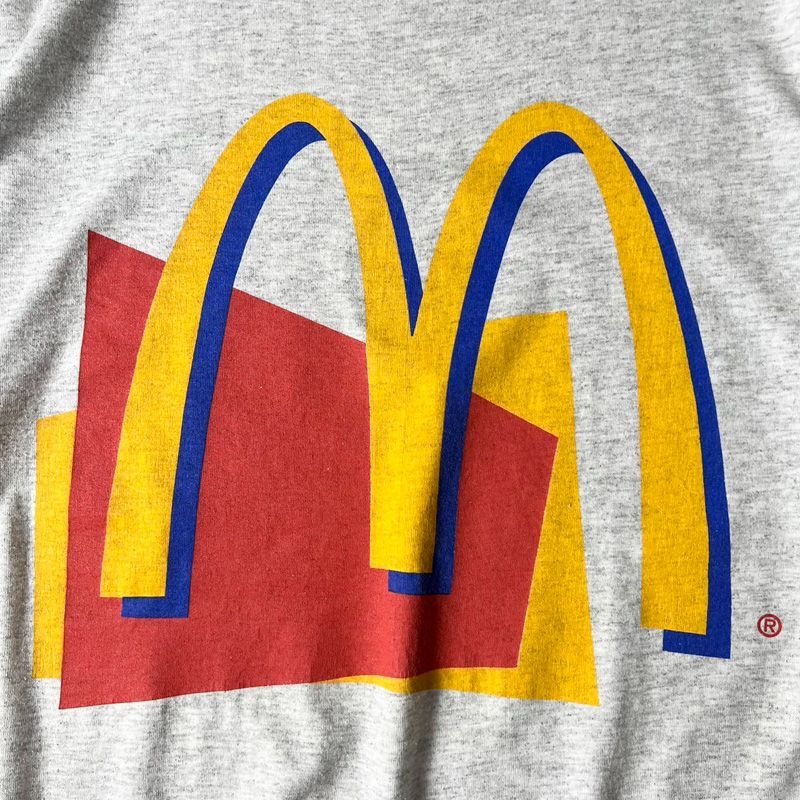 McDonald's NEW YORK Tシャツ ビンテージ　90s 企業物 90s マクドナルド ビッグ ロゴ プリント 半袖 Tシャツ XXL / 90