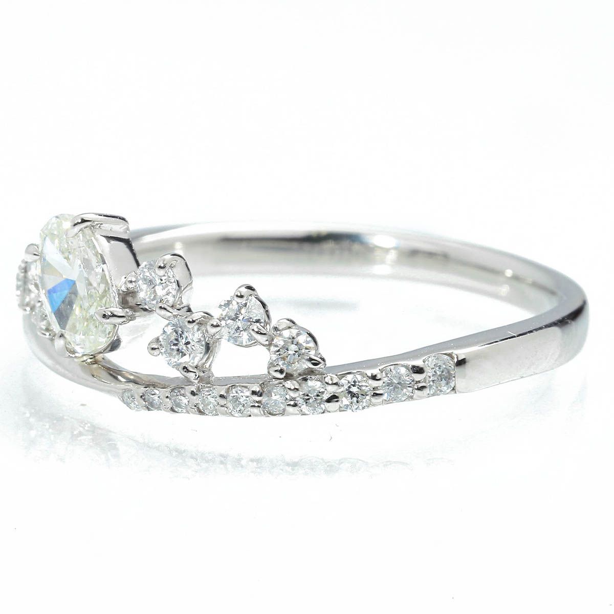 ダイヤモンド 0.246ct プラチナ Pt900 リング 指輪 13号 中古