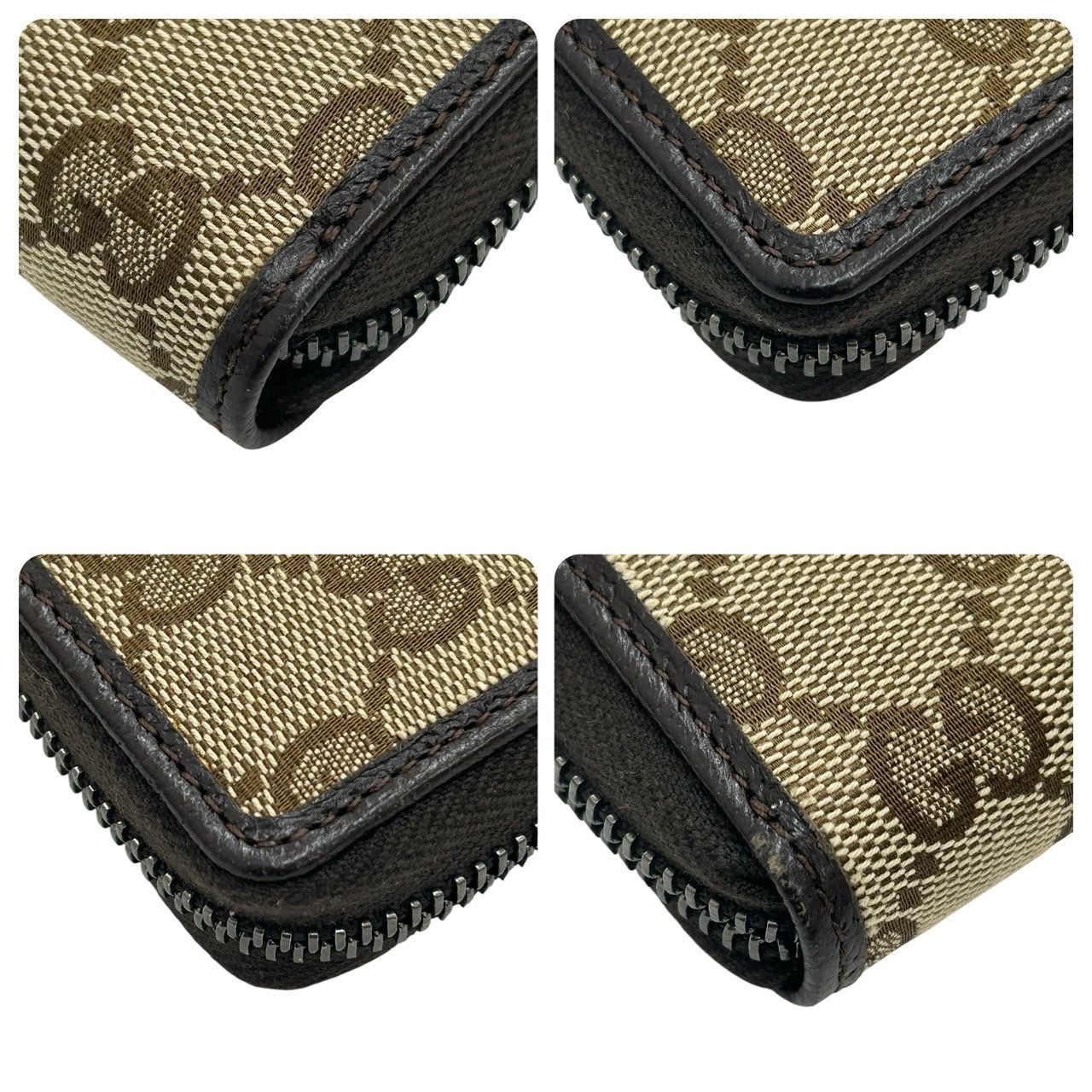 GUCCI グッチ ラウンド 長財布 307980 2184 GG柄 キャンバス ユニ 
