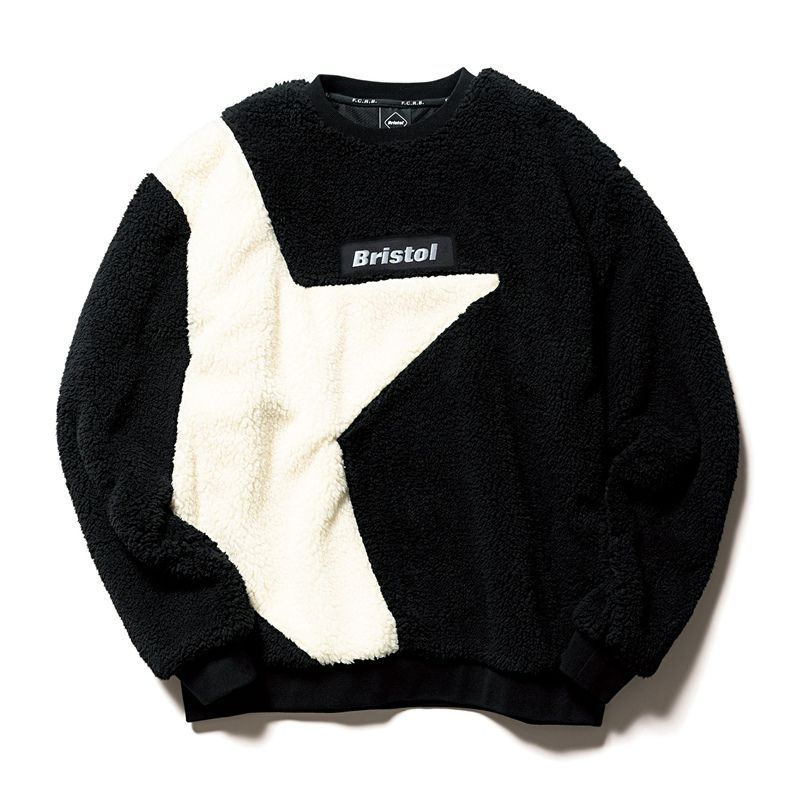 FCRB BOA FLEECE BIG STAR CREWNECK TOP