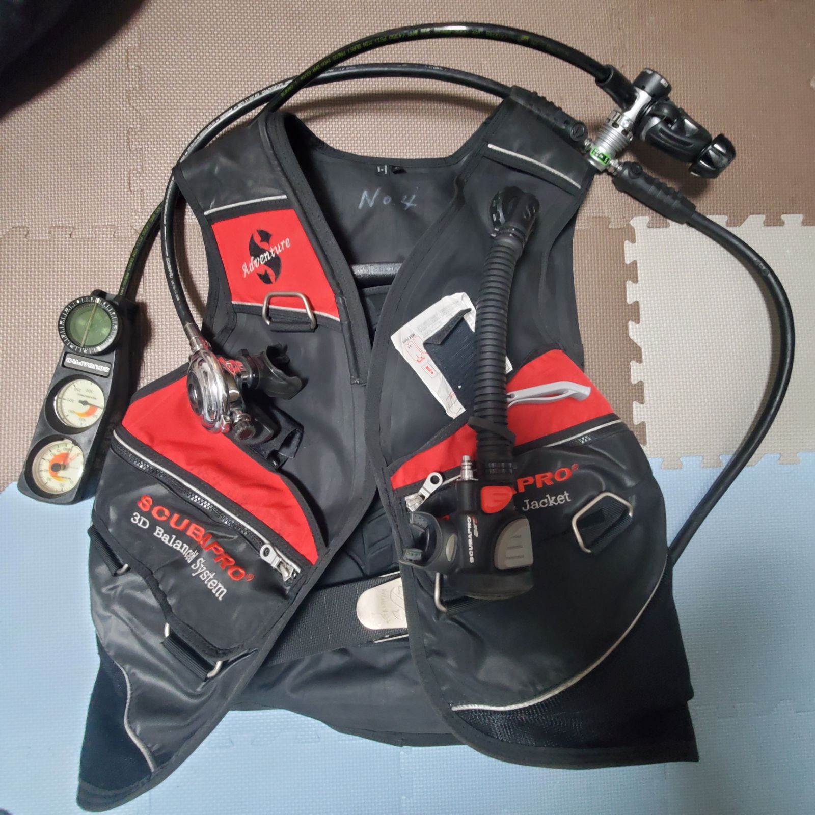 スキューバダイビングscubapro 3d balance system ジャケット