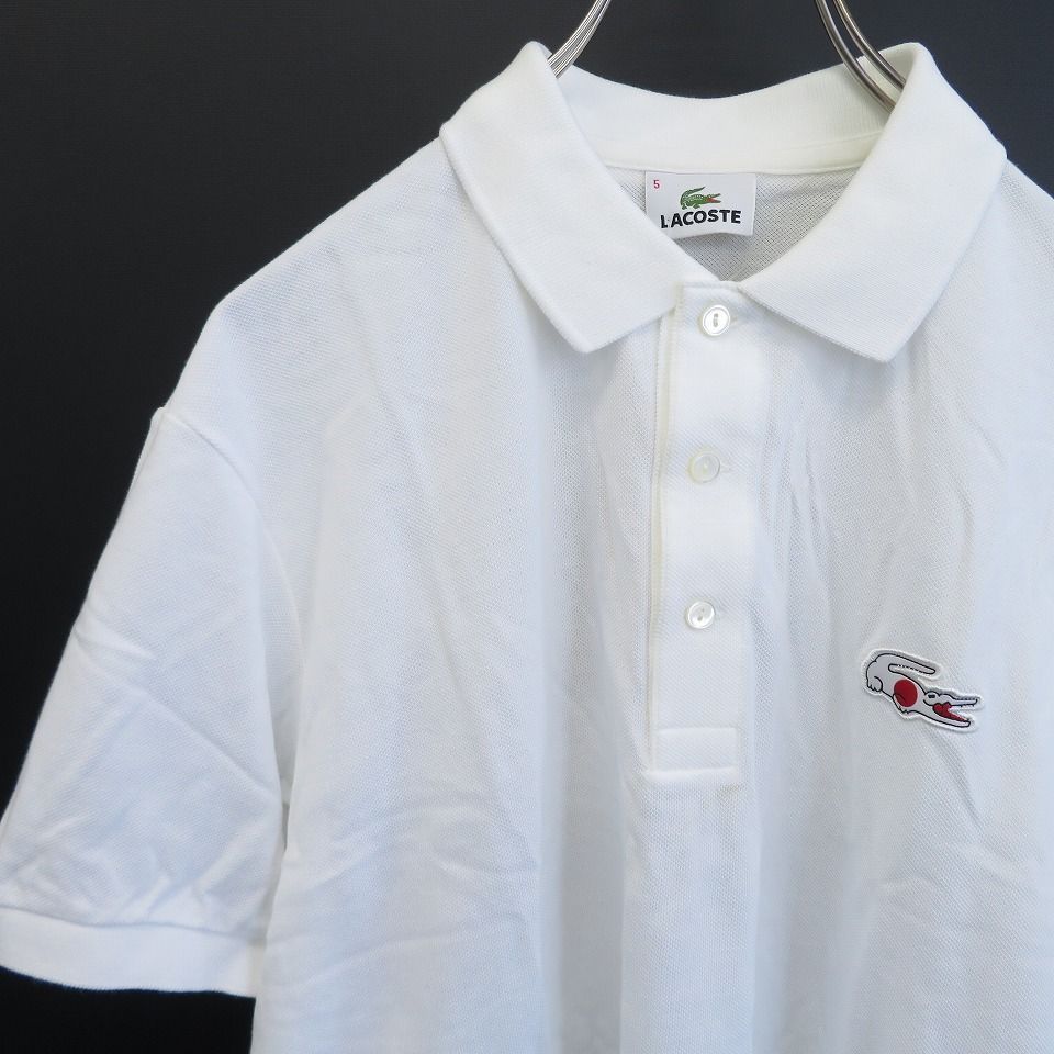ラコステ LACOSTE 国旗 フラッグシリーズ 日の丸ワニ ポロシャツ