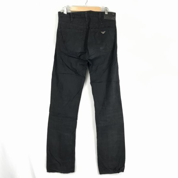 ARMANI JEANS/アルマーニジーンズ★ブラックデニムパンツ【30/メンズM-L相当/股下83cm/黒】ジョルジオアルマーニジャパンタグ正規品◆BF911 ARMANI JEANS/アルマーニジーンズ☆ブラックデニムパンツ【30/メンズ