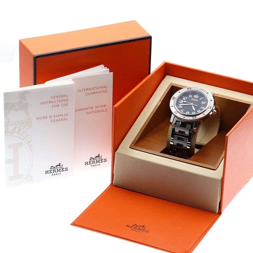 エルメス HERMES CL7.710 クリッパー ダイバー クォーツ メンズ エルメス HERMES CL7.710 クリッパー ダイバー クォーツ メンズ
