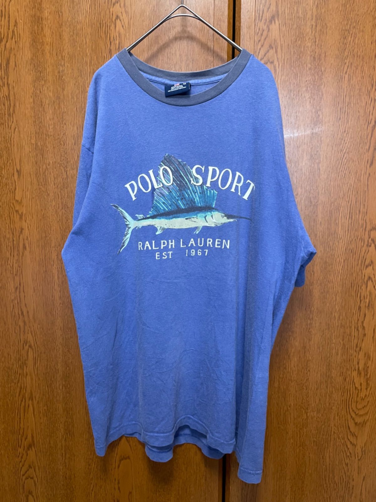 POLO SPORT ポロスポーツ カジキ バックプリント 長袖シャツ Lサイズ 