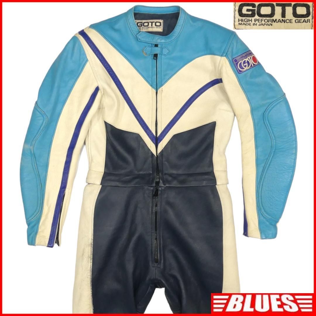 レザーレーシングスーツ 本革 ツナギ M バイクウエア セパレート X7174