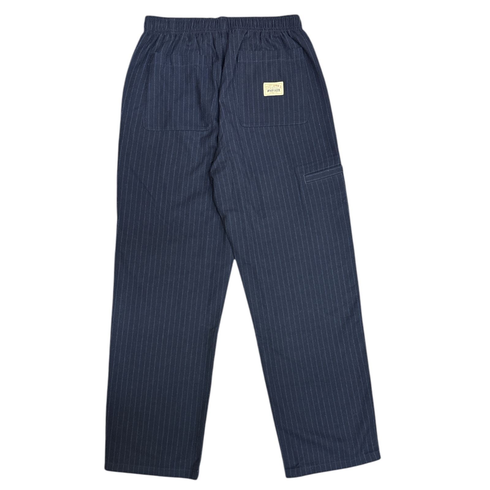 Stussy WOOL STRIPE BEACH PANT ウールストライプビーチパンツ スラックス イージーパンツ ステューシー 116632  ネイビー M 78577A5 - メルカリ