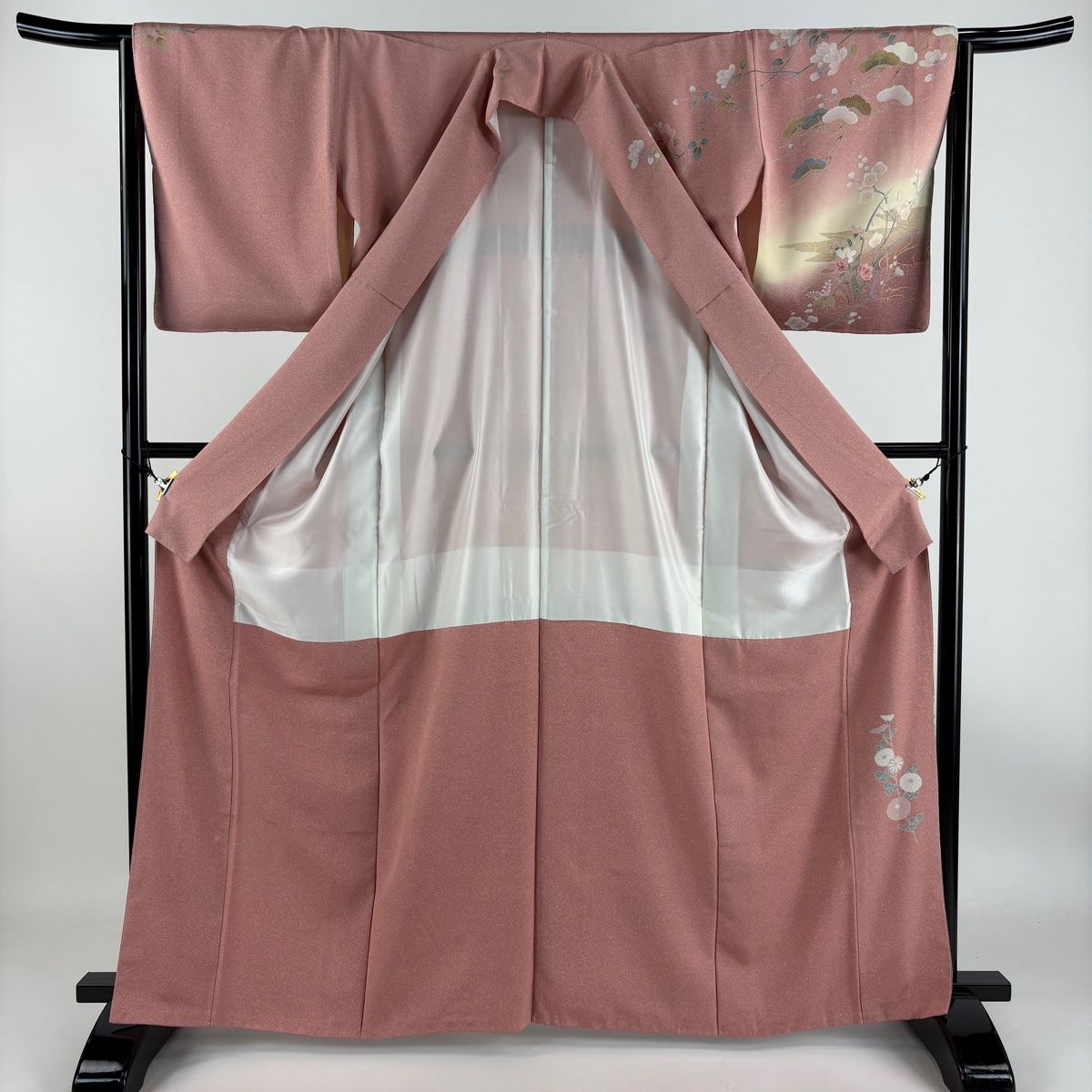 茶道具 漆専堂造 木製朱塗 桶形二段重 内黒 木工芸 共箱 茶道具商（有