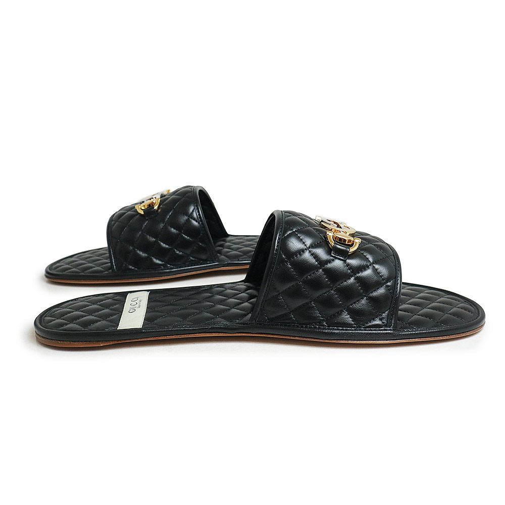 【未使用保管品】GUCCI グッチ スリッパ ホースビット 36 ブラック 黒 未使用保管品】GUCCI グッチ スリッパ ホースビット 36 ブラック 黒