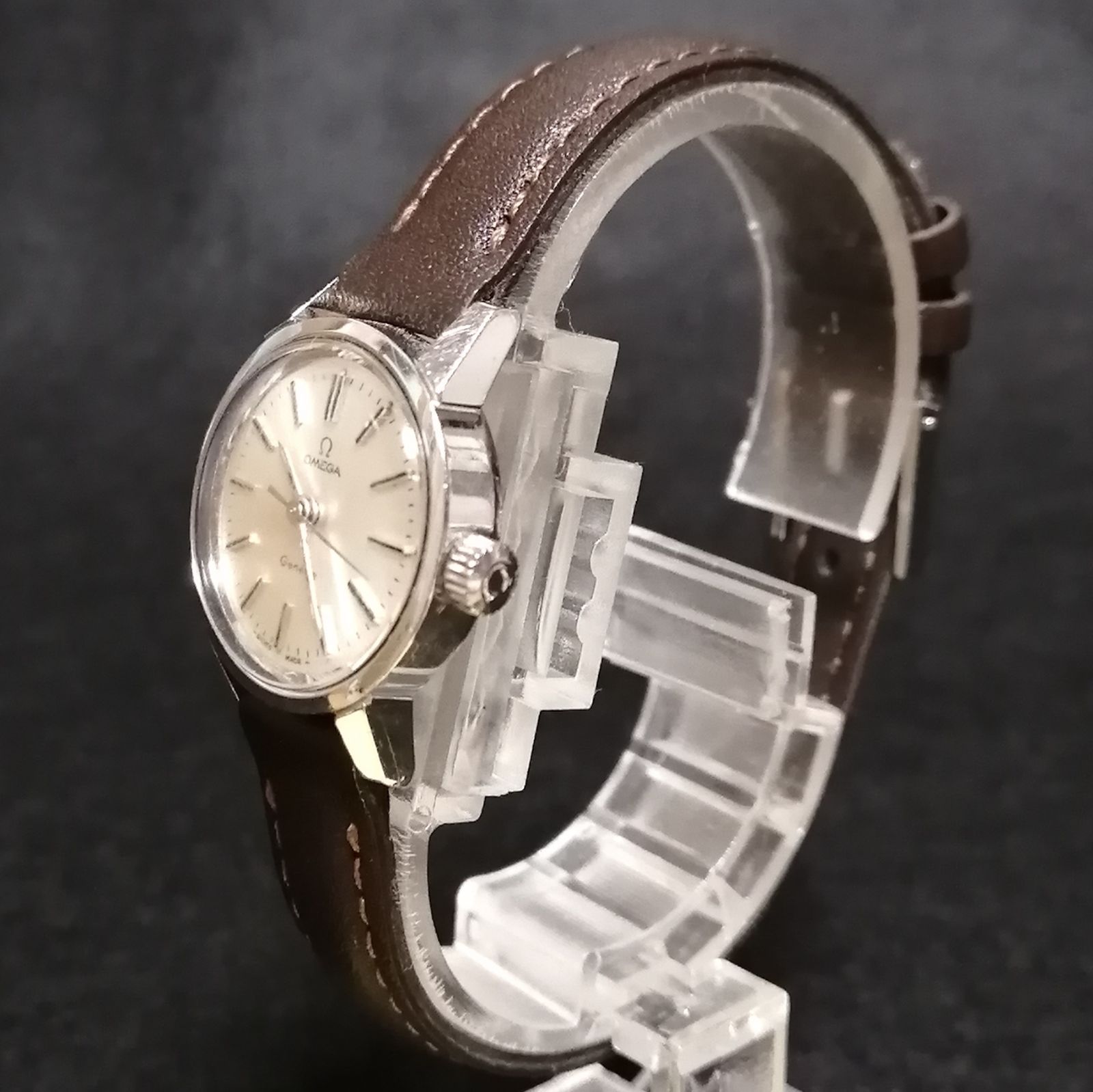 OMEGAオメガΩジュネーブ♢極美品♪手巻き♥稼働良好◇レディース腕時計  