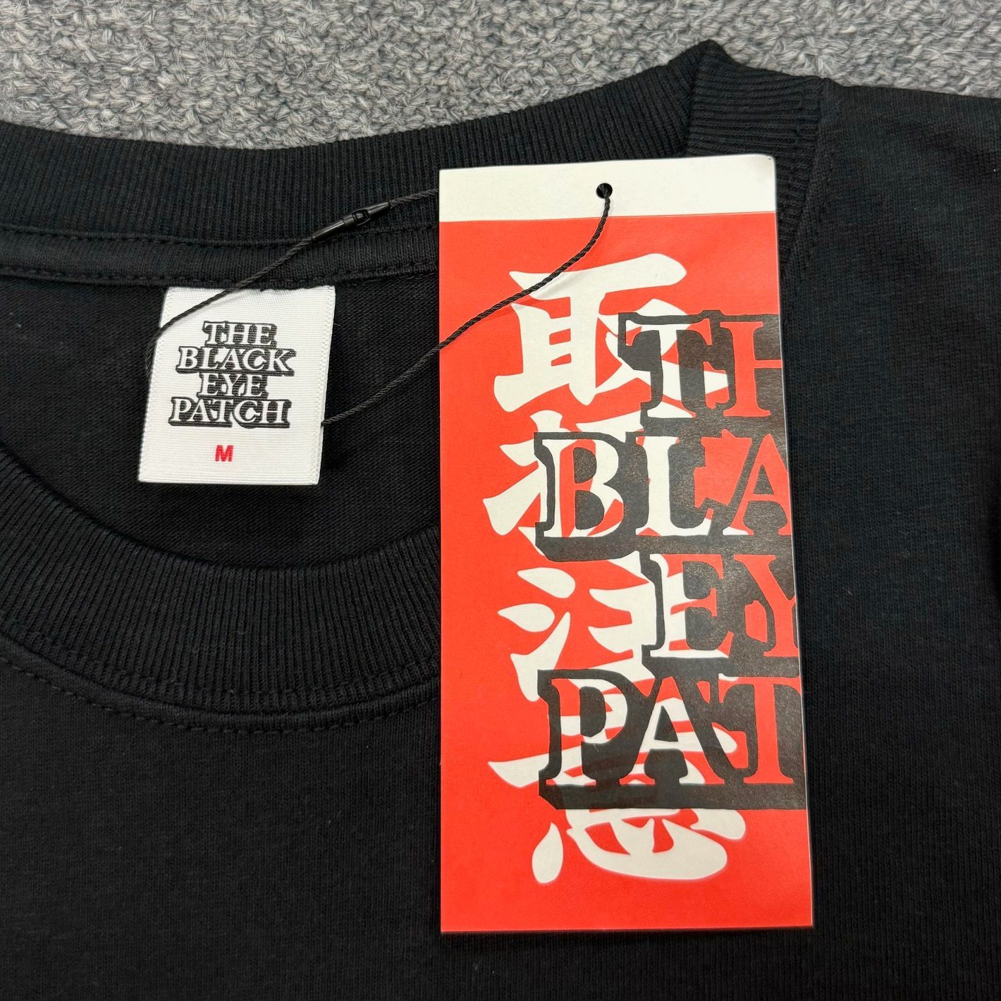 【新品・未使用】BLACK EYE PATCH Tシャツ THE BLACK EYE PATCH◇Tシャツ/L/コットン/BLK/×WACKO MARIA/黒