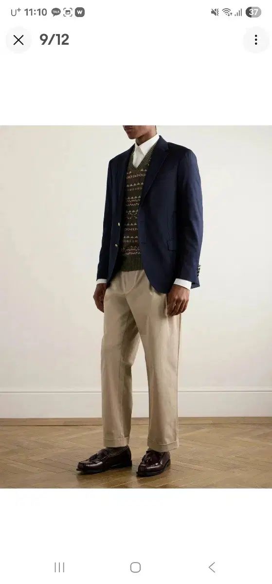 POLO RALPH LAUREN ネイビー ギャバジン ブレーザー 42サイズ KANDAIZUMI_COM