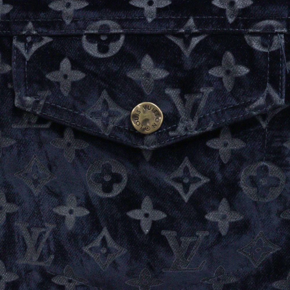 Louis Vuitton 24ssモノグラムブリーチデニムジャケット LOUIS VUITTON (ルイヴィトン) 24SS モノグラム ブリーチ デニム