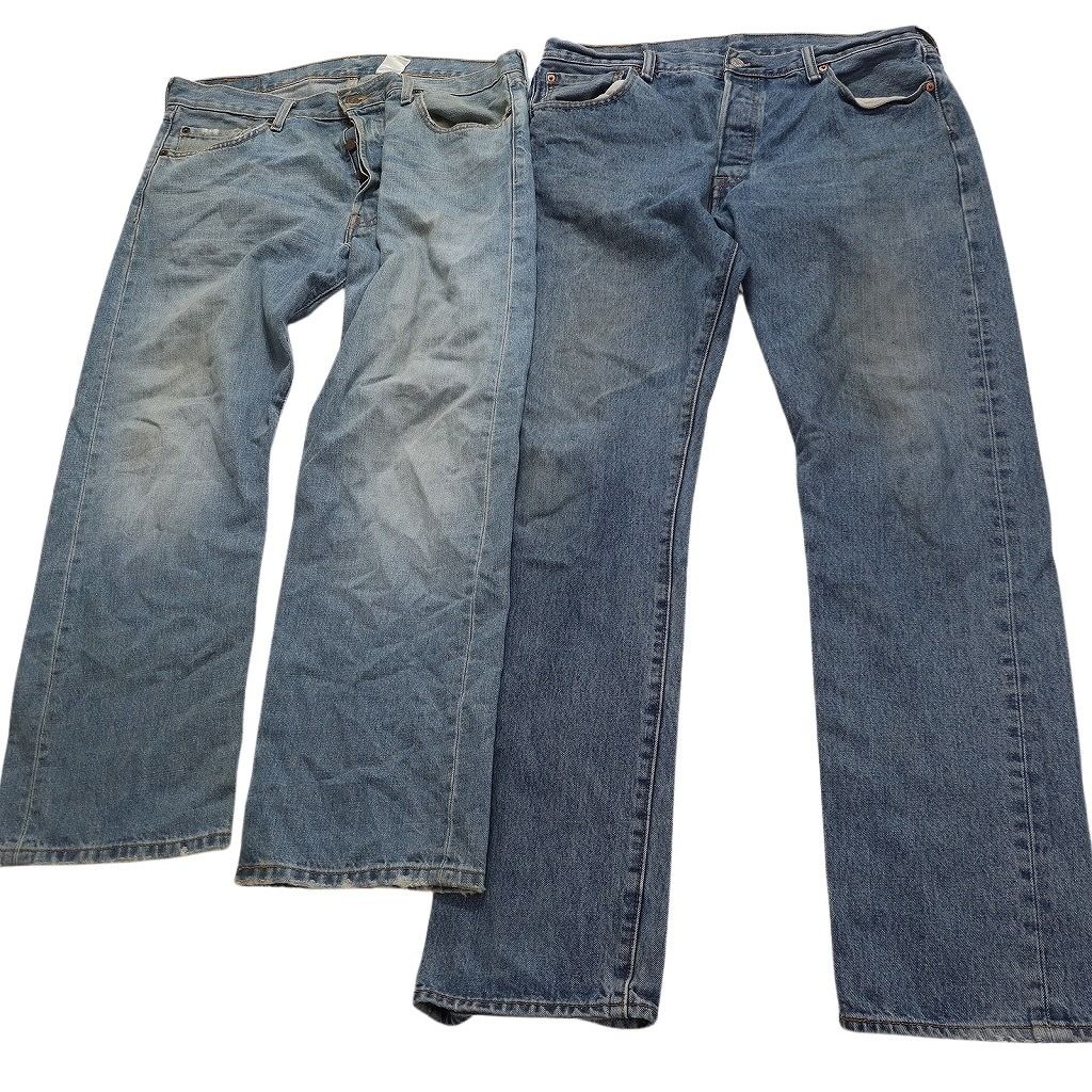 古着卸 リーバイス 501 デニム パンツ 8枚セット メンズ 36 インディゴブルー フェード グランジ 古着 NC1320 KIN-KAAI_COM