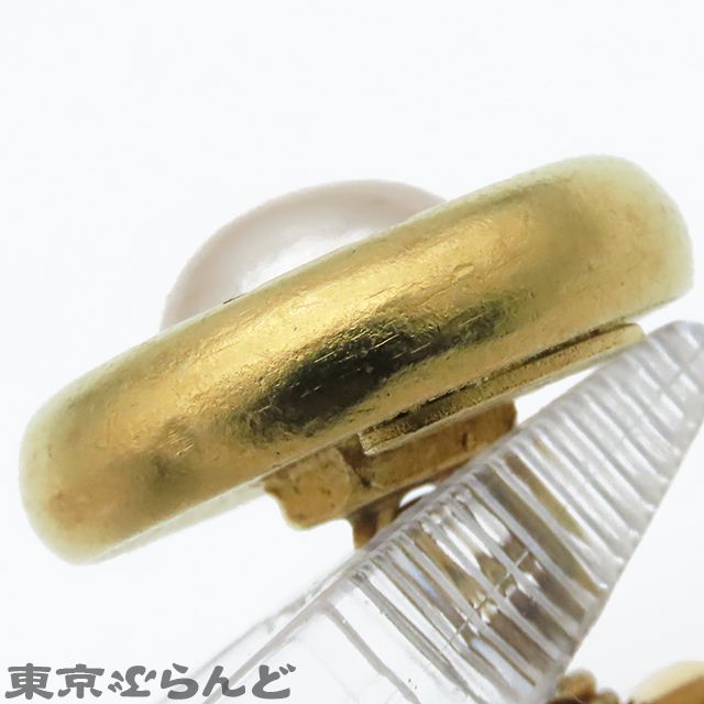 CHANEL 94A パール カフス ゴールド ヴィンテージ フランス製 シャネル CHANEL パール カフスボタン 94A ゴールド メタル