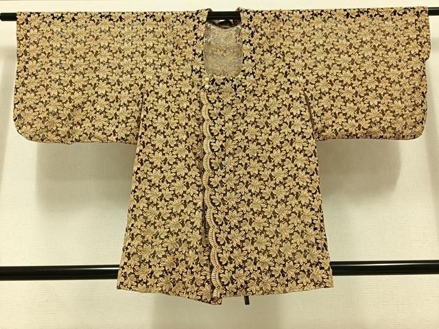 平和屋着物▽道行コート スリーシーズン 春夏秋 塵除け 舞葉文 総レース 洗える着物 AABC3167jh