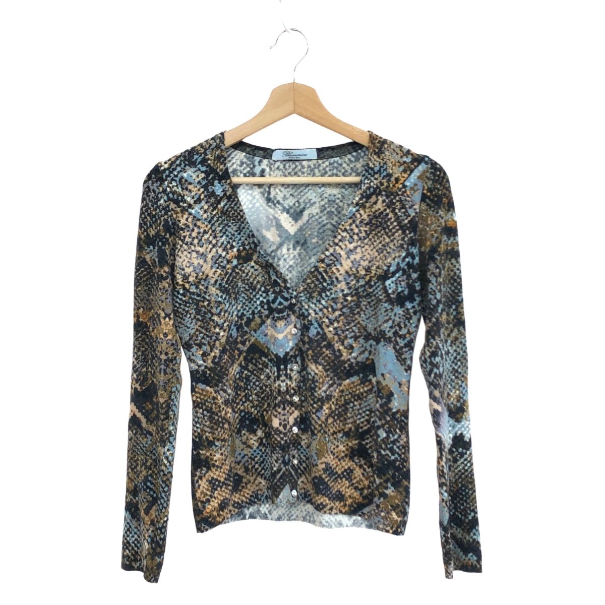 カーディガン Blumarine ビジュー ブルマリン レオパード柄 ヒョウ柄 