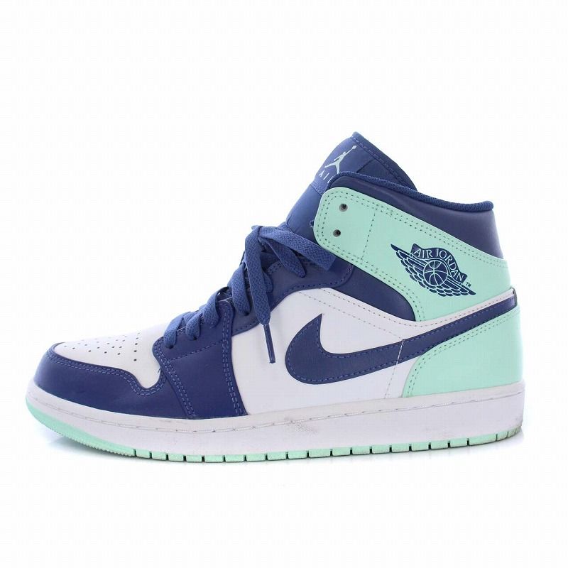 ナイキ NIKE AIR JORDAN1 MID BLUE MINT エアジョーダン1 ミッド ブルーミント スニーカー US10 28cm  554724-413 /KH