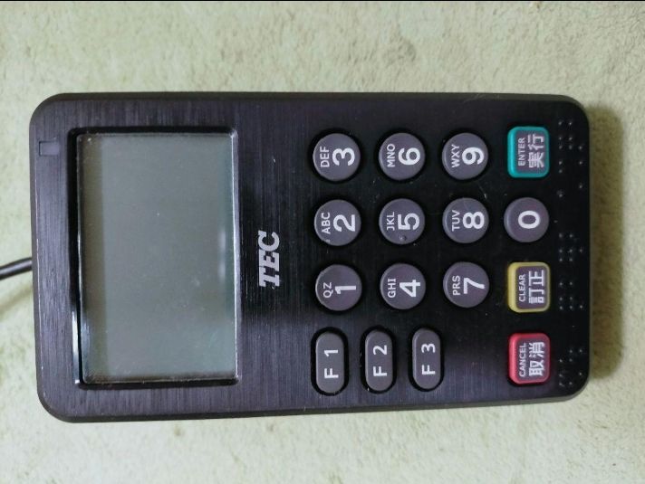 TECレジスター 用 PINPAD PADCT−5100−A110ーR ☆東芝 TEC☆ カード