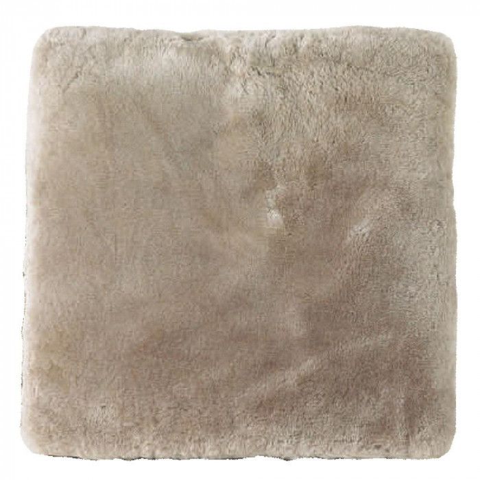 ムートン座布団 約53×53cm 2枚組 DZL18602 PG グレー
