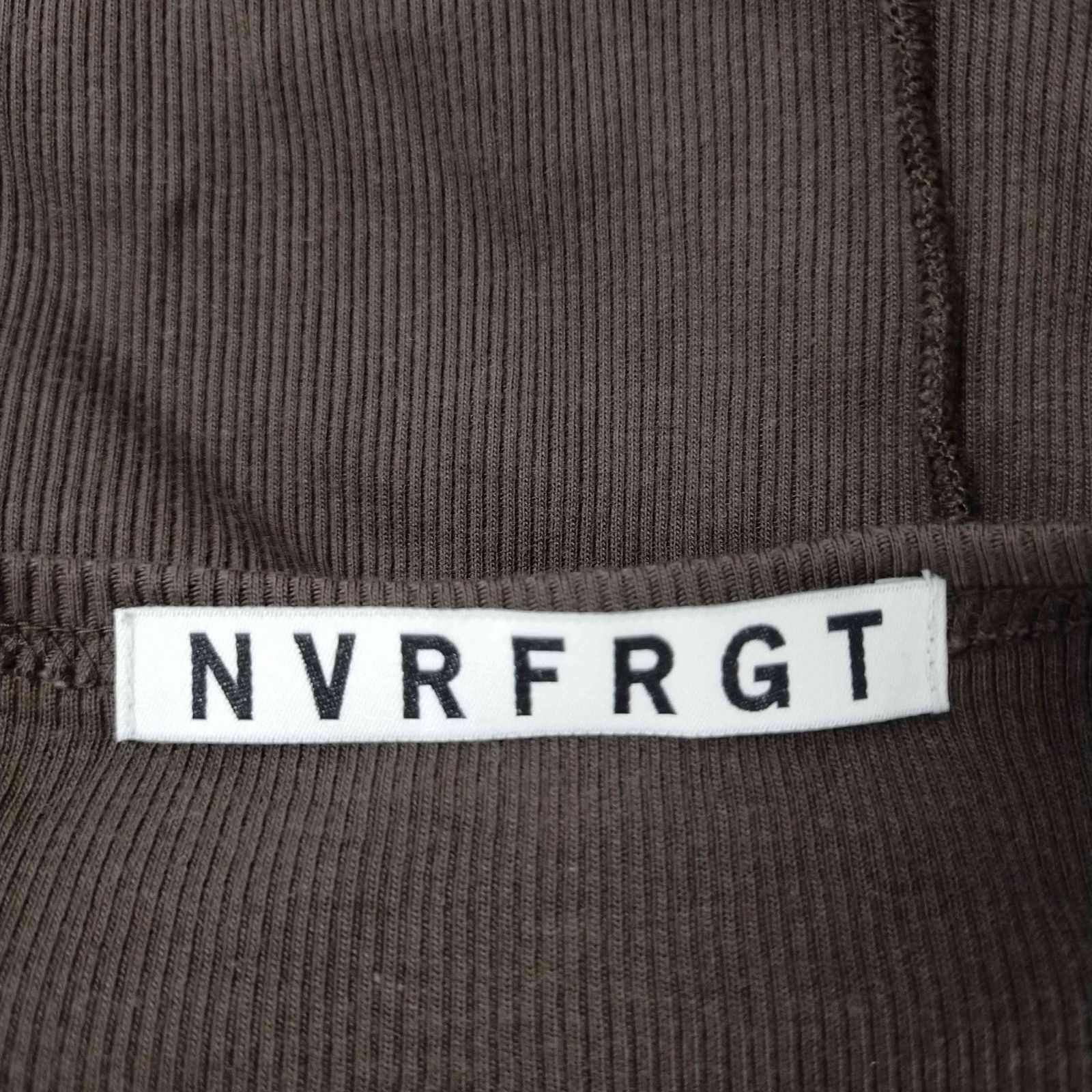 ネヴァーフォーゲット NVRFRGT COTTON INSIDE OUT PANEL RIBBED LONG 