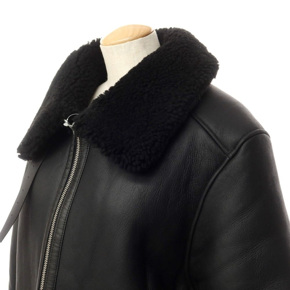 中古】コス COS 2023年秋冬 ラムレザー ボア リバーシブル レザー  