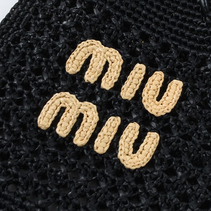 MIU MIU ミュウミュウ バッグ ハンドバッグ かごバッグ ウーブン
