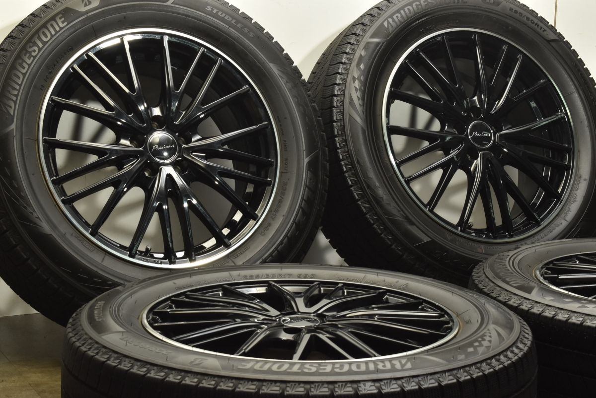 製 バリ溝 プレシャス 17in 7J 50 PCD100 ブリヂストン ブリザック VRX3 225 60R17 XV フォレスター レガシィアウトバック