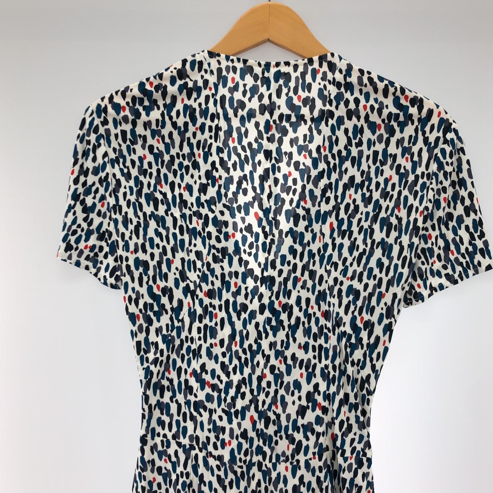 Issa London イッサロンドン 総柄 カシュクールワンピース sizeUK8 