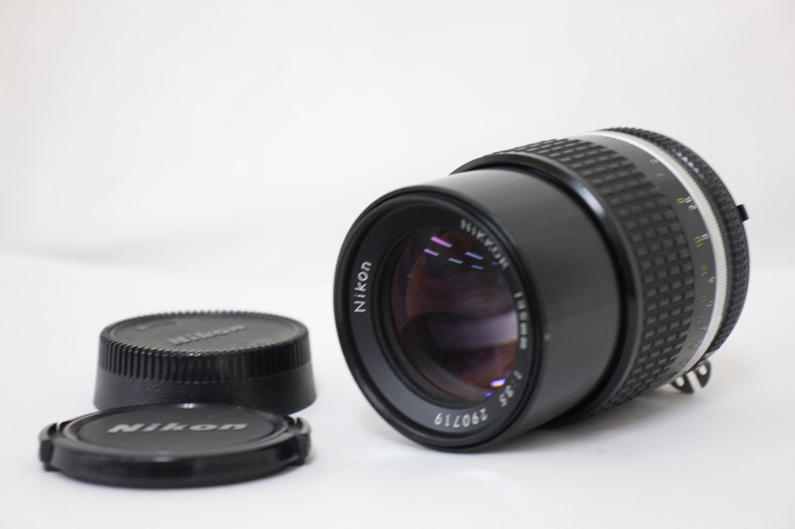 訳あり品 ニコン Nikon NOKKOR Ai-S 135mm F3.5 前後キャップ付き レンズ e2704