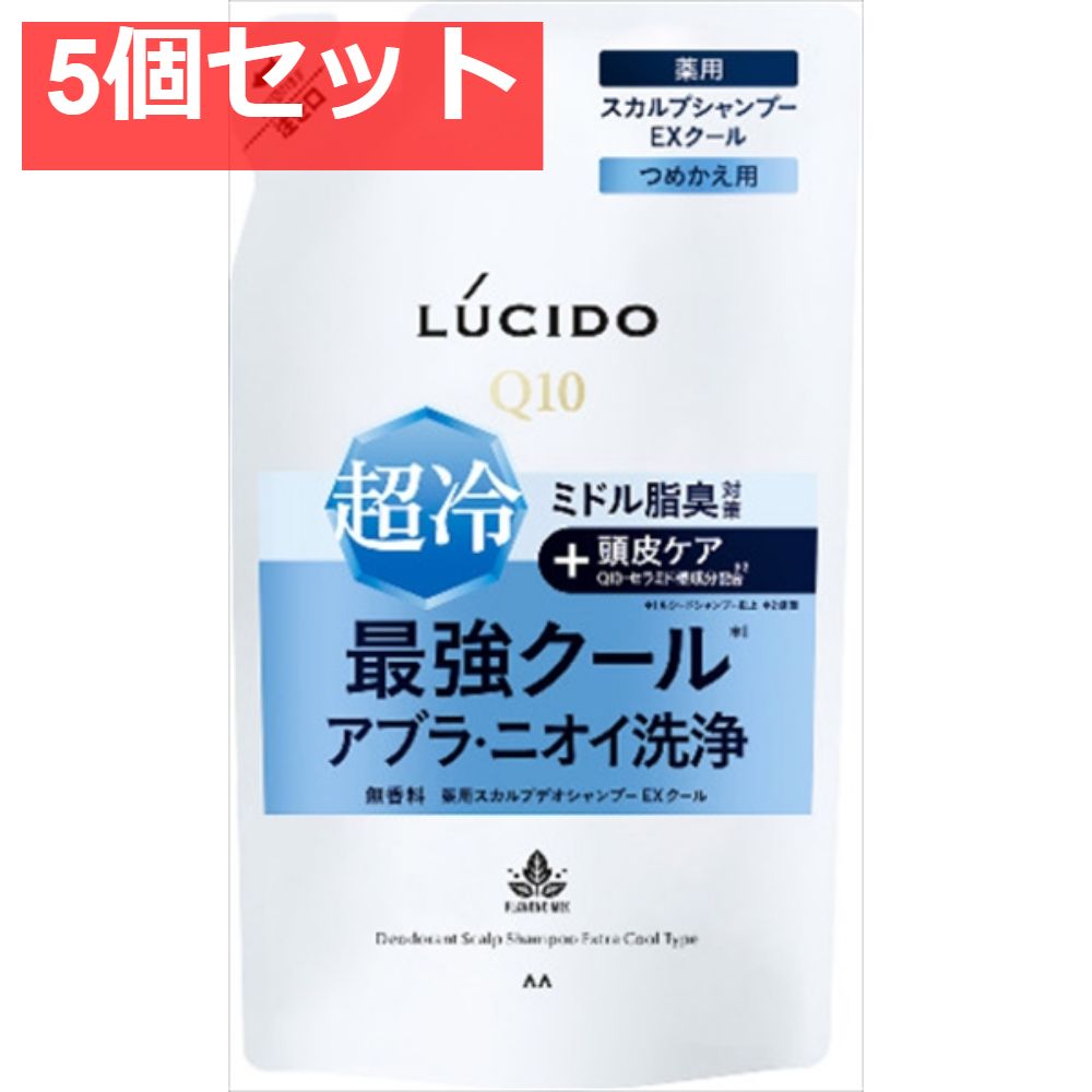 【5個セット】ルシード 薬用スカルプデオシャンプー ＥＸクールタイプ つめかえ用 （医薬部外品）  [シャンプー] まとめ売り