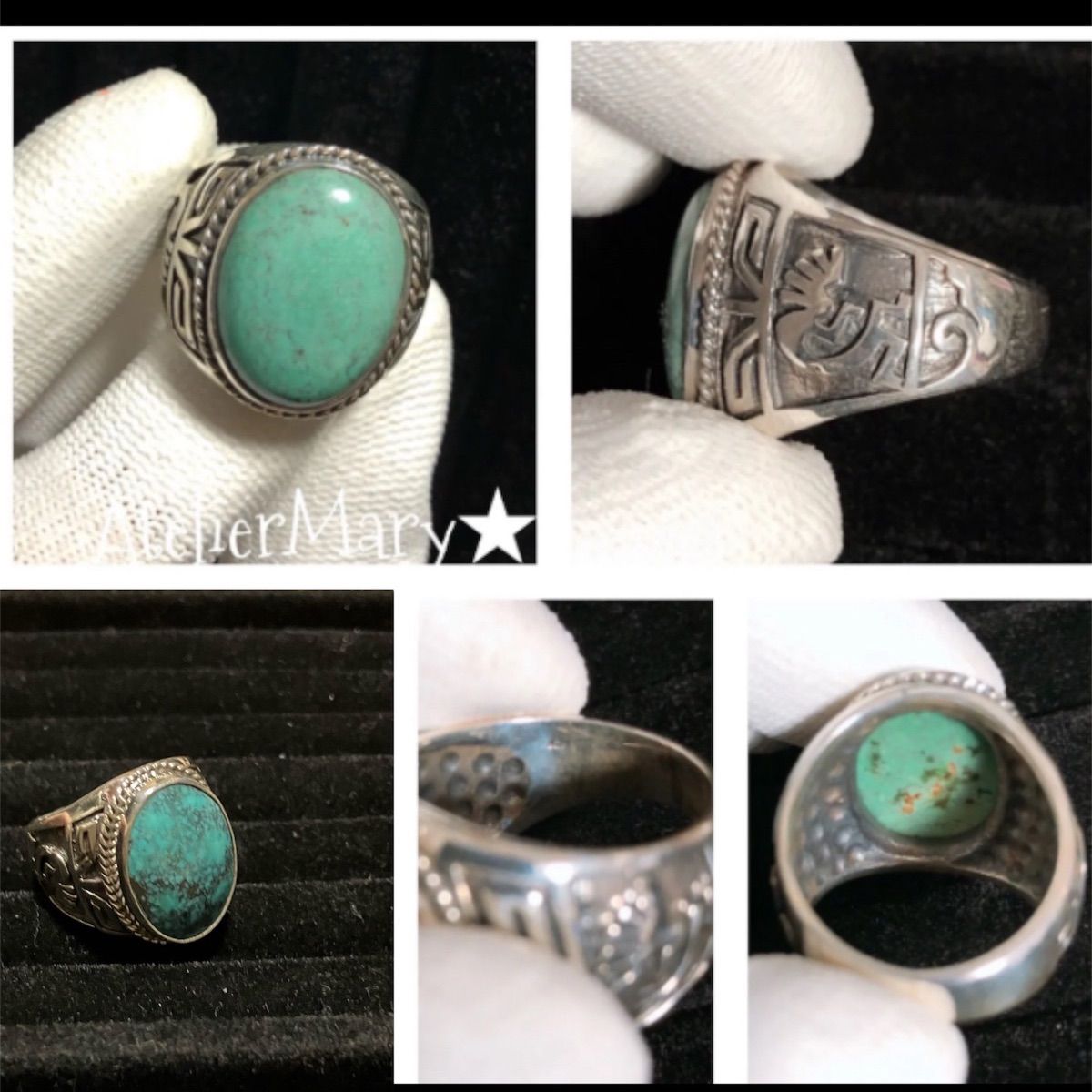 グリーンアメジスト+トルマリンのマクラメ編み 天然石ネックレス