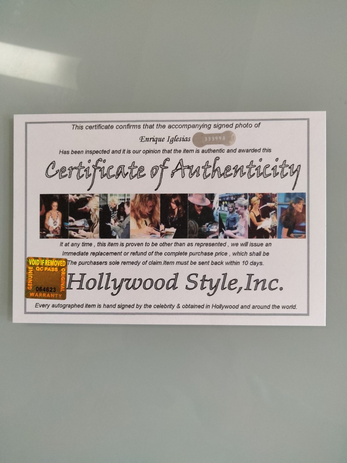 エンリケ・イグレシアス直筆サイン入り超 大型写真… エンリケ・イグレシアス直筆サイン入り超 大型写真…Enrique