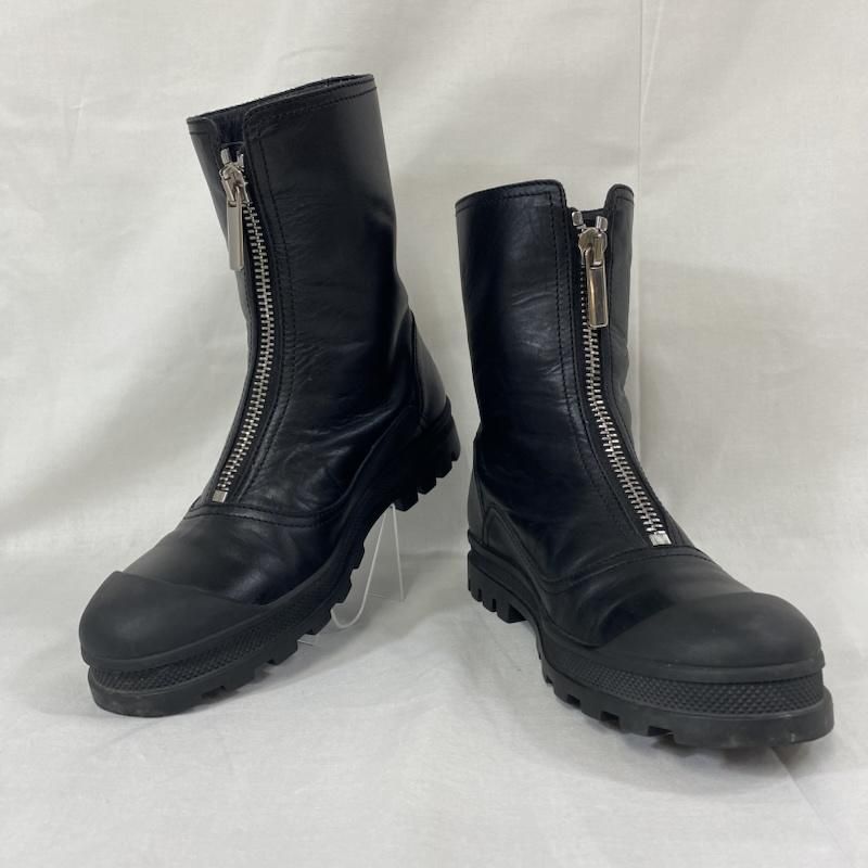 DIESEL BLACK GOLD ディーゼル ブラック ゴールド ブーツ ショートブーツ フロントジップレザーブーツ ブラック イタリア製  SIZE36 - メルカリ