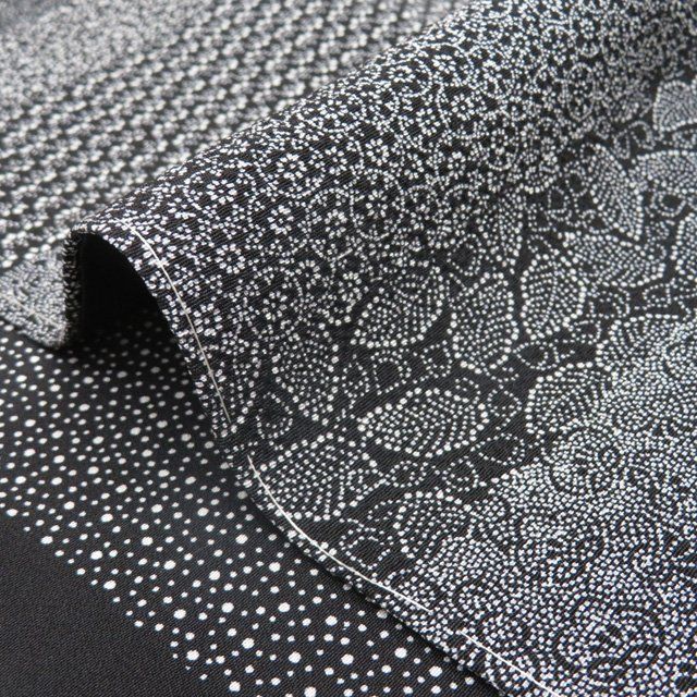 美品 江戸小紋寄せ柄 丈159.5 裄67.5 小紋 江戸小紋 着物 未使用 正絹 袷 小紋師 基之作 落款 寄せ小紋柄