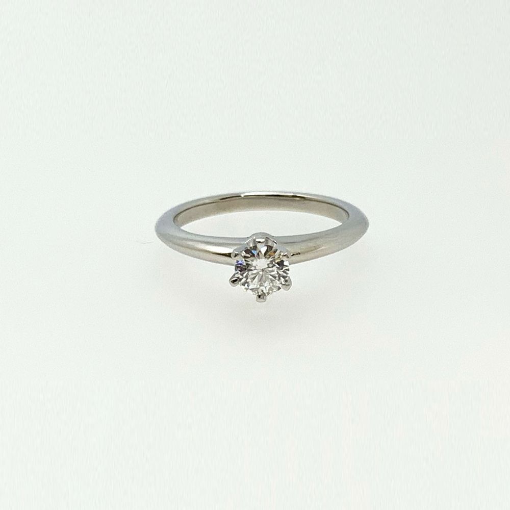 ティファニー TIFFANY&Co. Pt950 ソリティア ダイヤモンドリング 0.34 