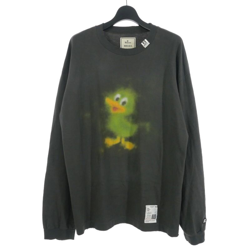 ミハラヤスヒロ MIHARA YASUHIRO 24AW Duck Printed Distressed LS T 