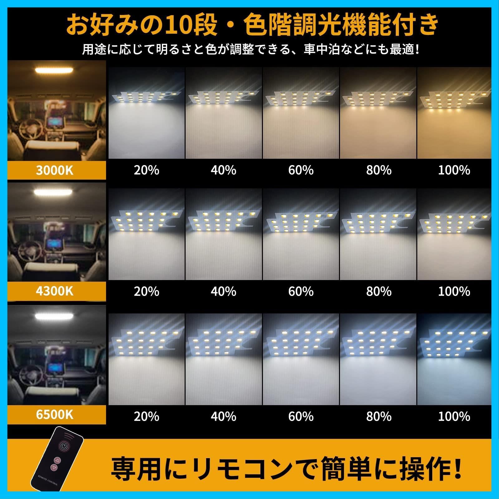 迅速発送】トヨタ アルファード30系 ヴェルファイア30系 LEDルームランプ セット 新型 3色30段階調光  リモコン付きAYH30W/AGH30W/AGH35W GGH30W/GGH35W 用 内装パーツ 電球色・白色・昼光色LEDバルブ10点セット 取 -  メルカリ